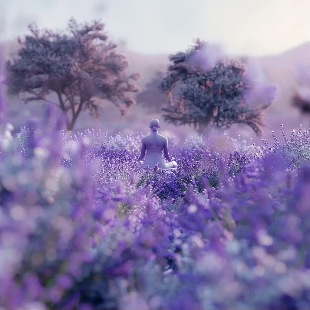 Yoga lavender field - Image 2