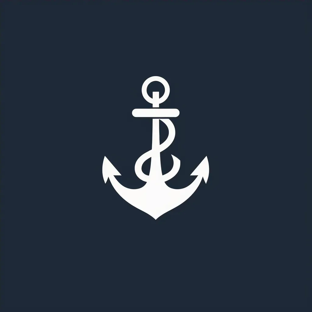 Simple Anchor Shape Logo