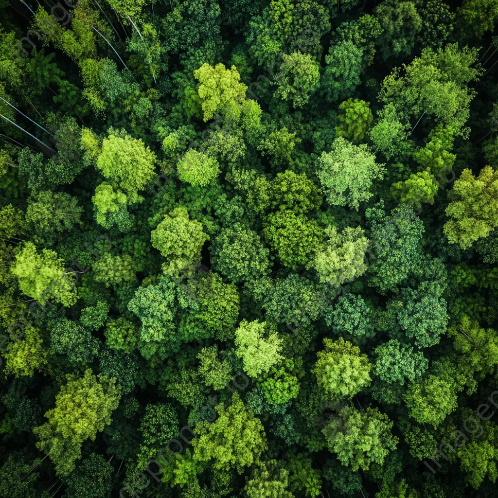 Aerial view of a dense bamboo forest - Image 2