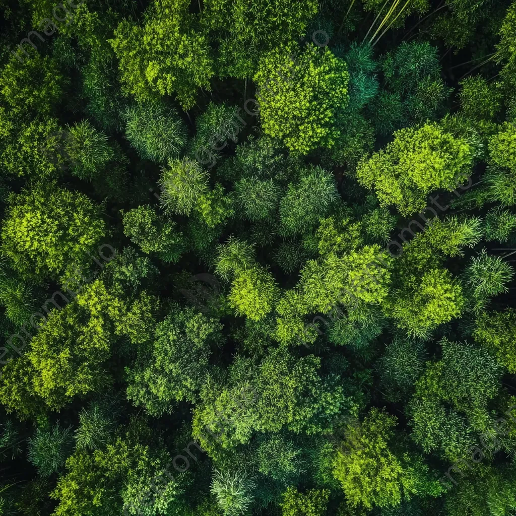 Aerial view of a dense bamboo forest - Image 4