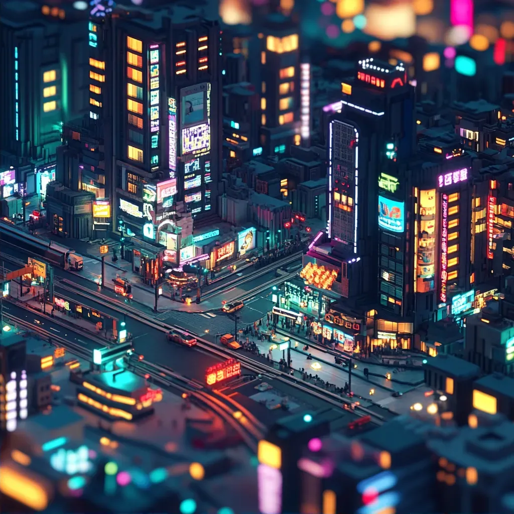 Cyber City in Low Poly