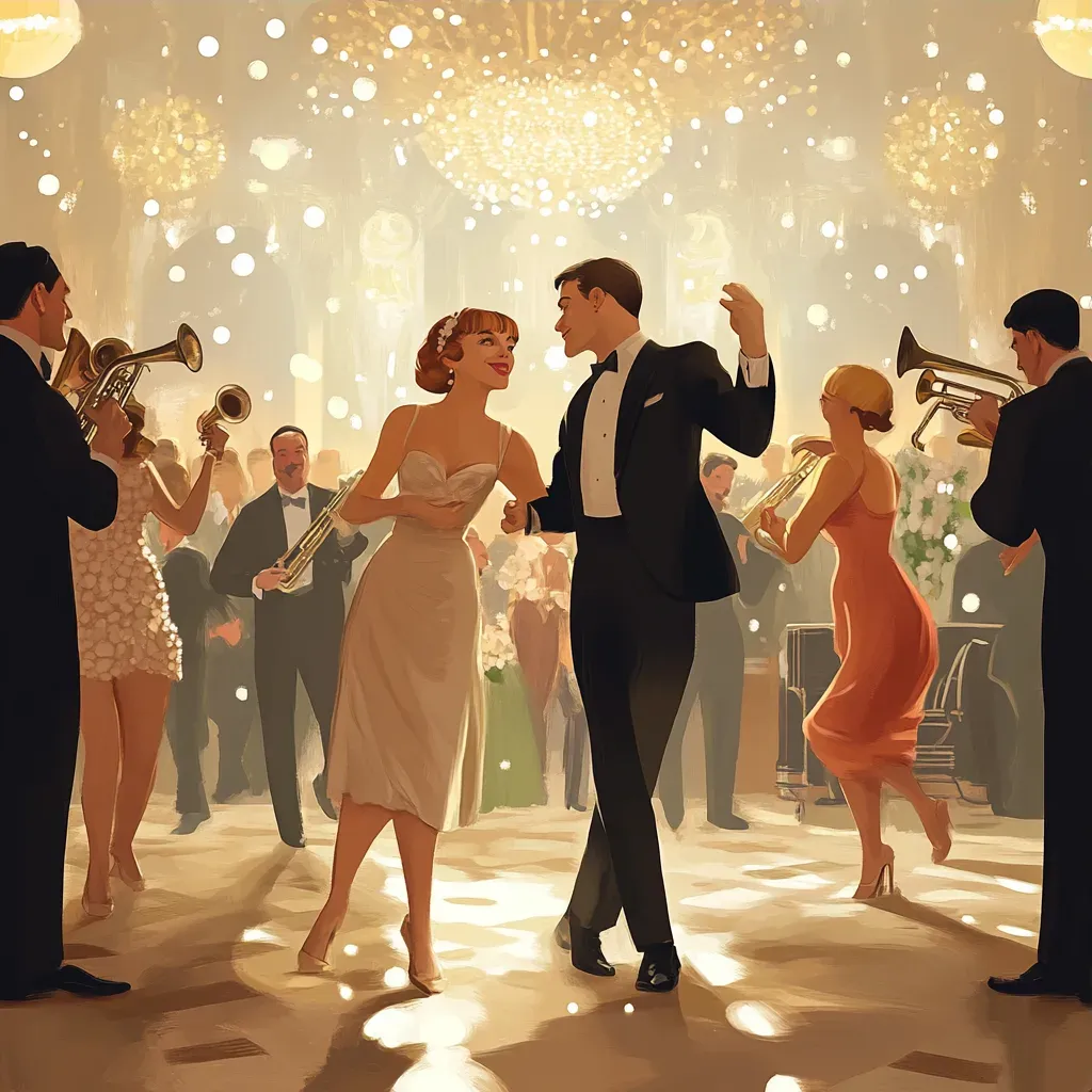 Digital pastel art of a 1920s Gatsby-style high society party - Image 3