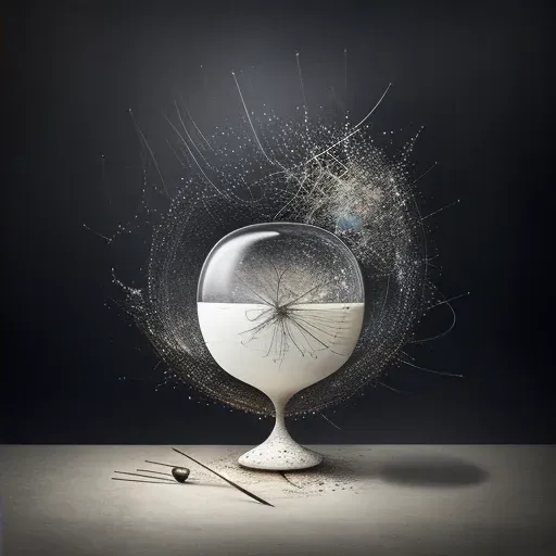 Visual representation of a giant egg timer with a dying star in the background - Image 2