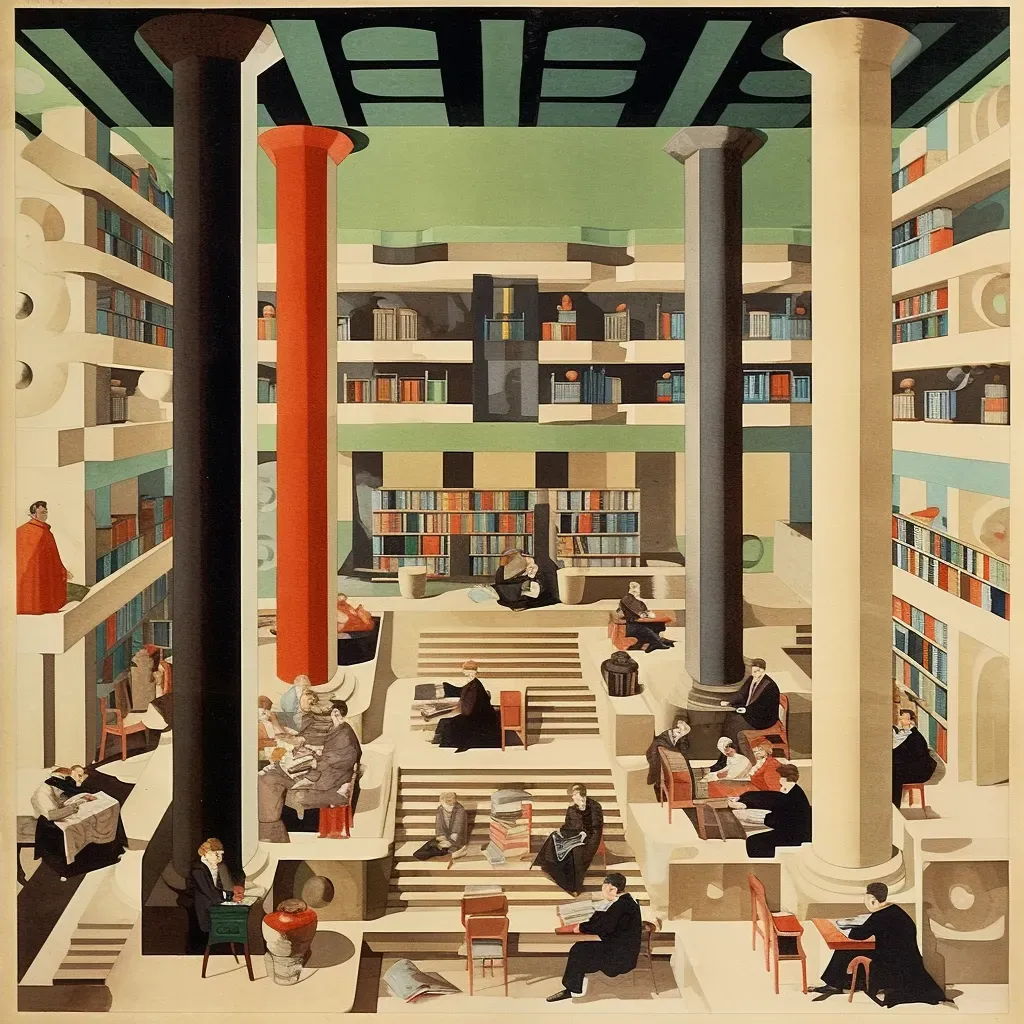 Ancient Scholars at the Great Library