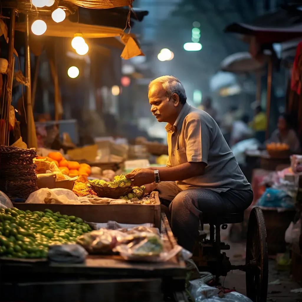 Evening street merchant glow - Image 2