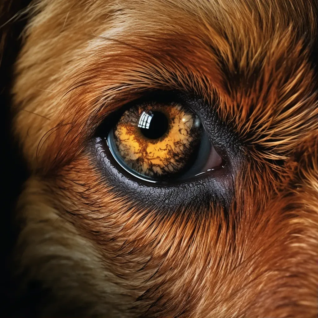 Close-up of intense dog eye - Image 1