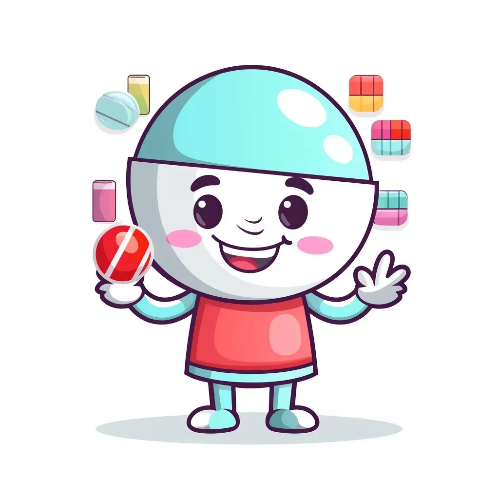 Joyful candy store mascot logo on a white background - Image 2