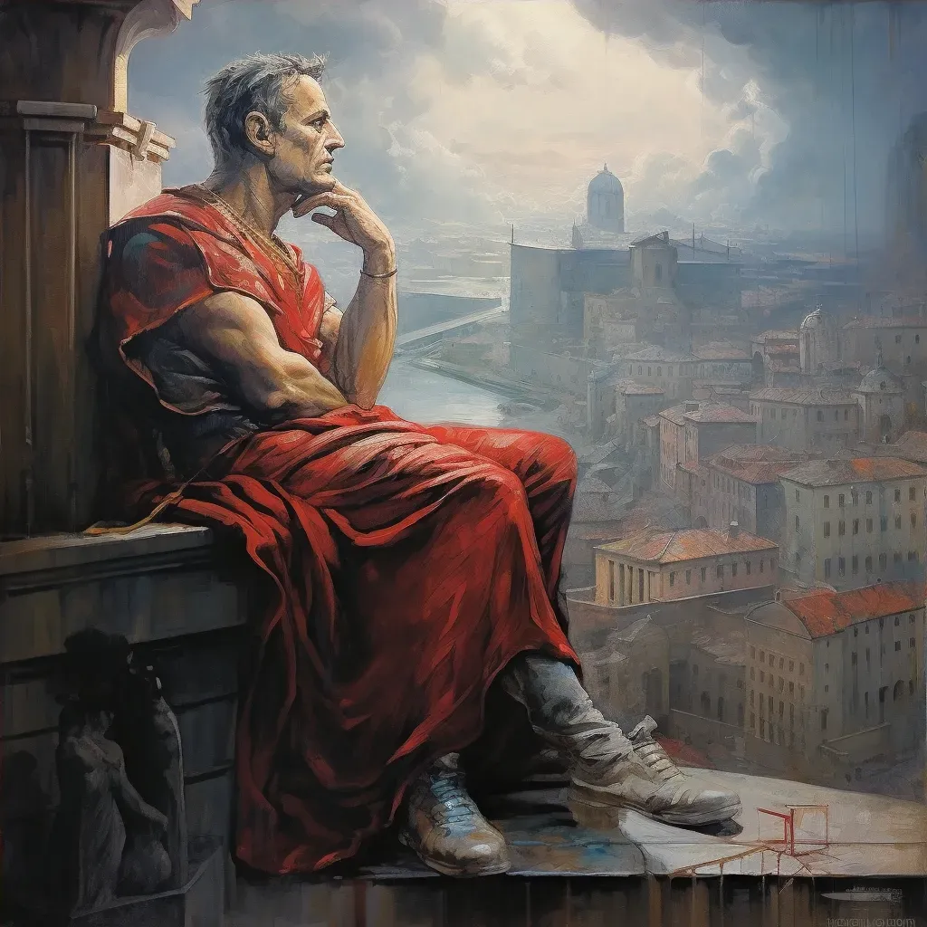 Julius Caesar contemplating the fate of Rome - Image 4