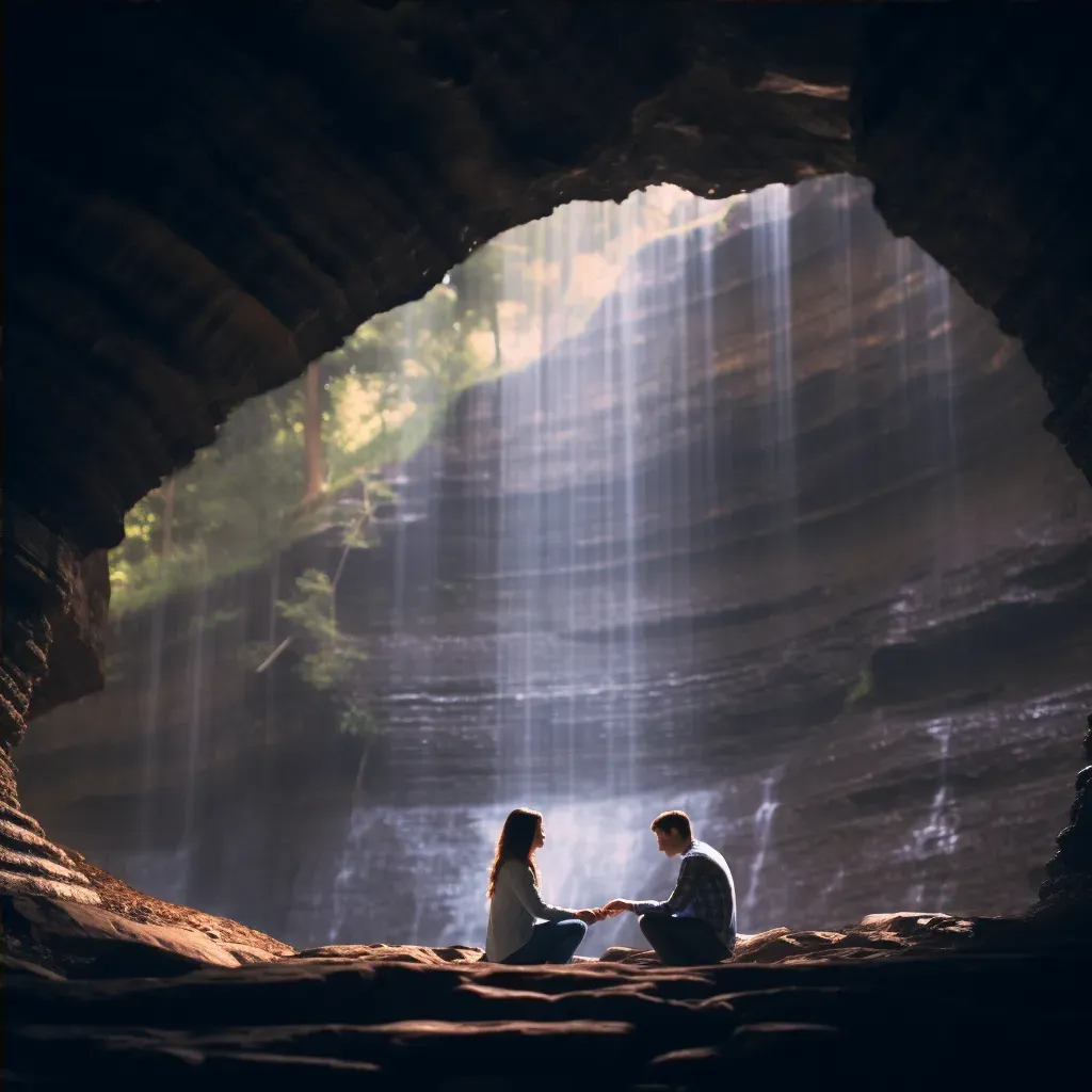 Engagement photography waterfall - Image 4