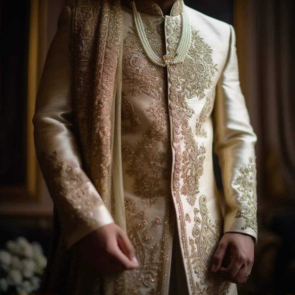 Indian sherwani at lavish wedding - Image 2