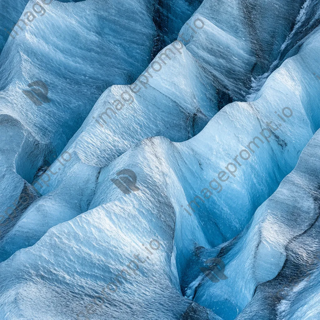 Close-up of intricate ice formations on a glacier - Image 1