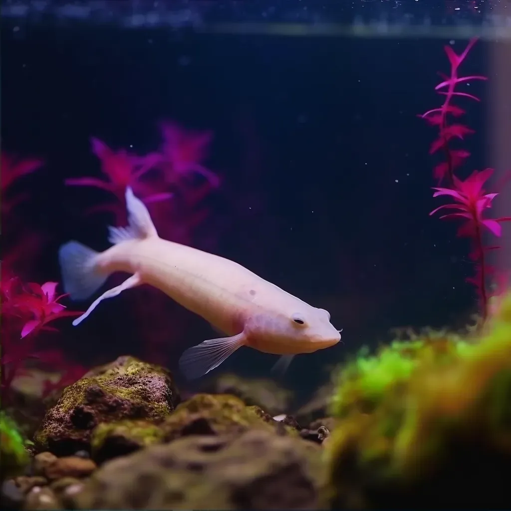 Graceful axolotl in aquarium - Image 2