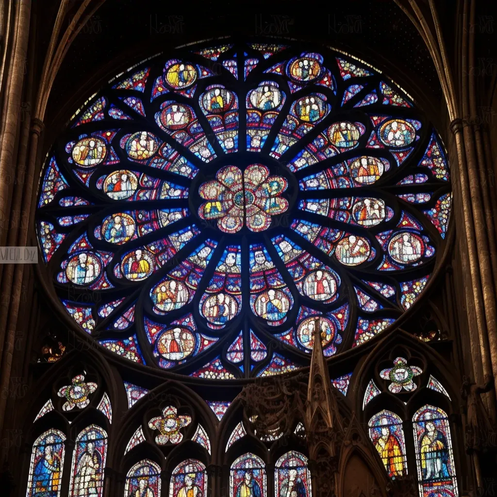 Gothic stained glass rosettes - Image 4