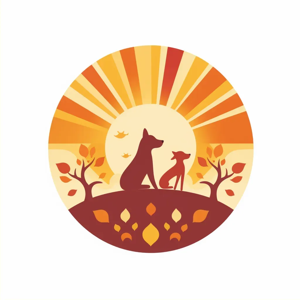 Dog and cat icon logo design for animal therapy organization - Image 2