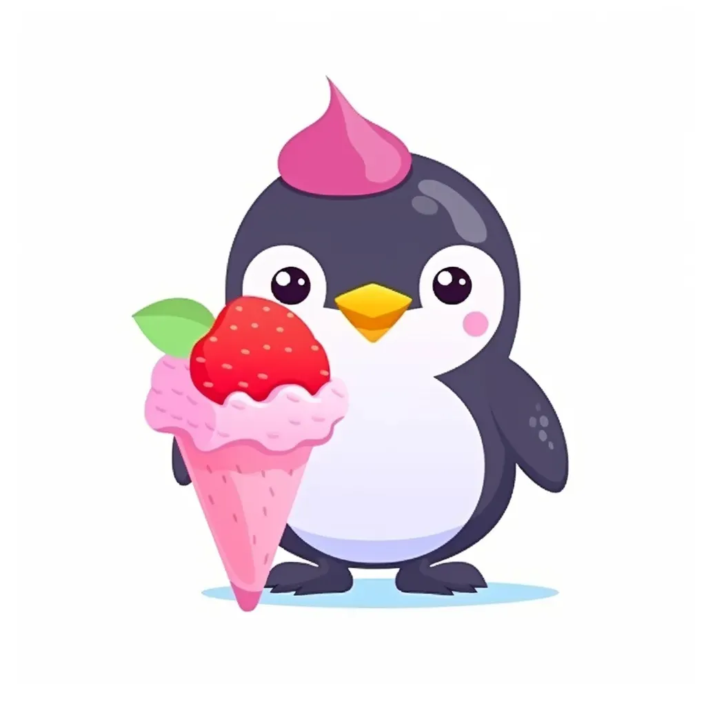 Frozen Yogurt Shop with Cute Penguin - Image 3