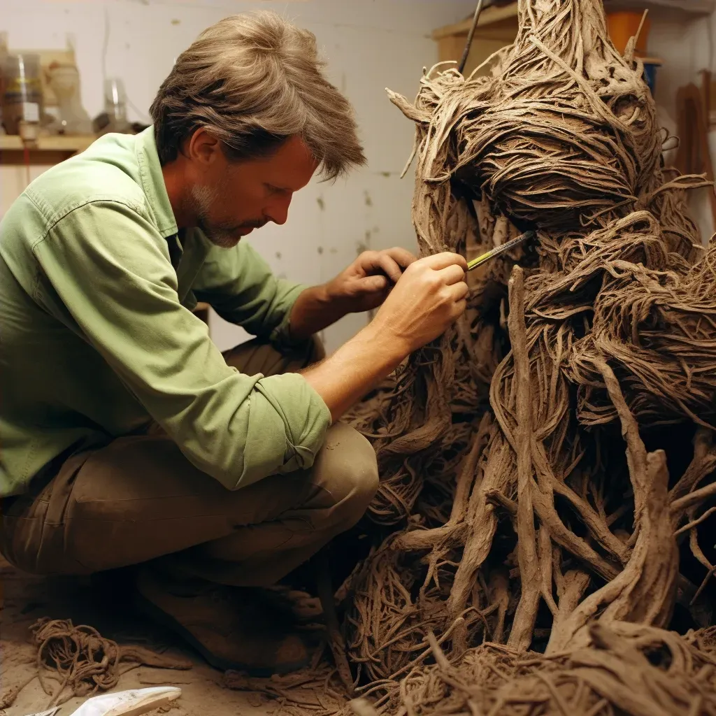 Artist Sculpting Statue with Intense Focus - Image Generated - Image 4