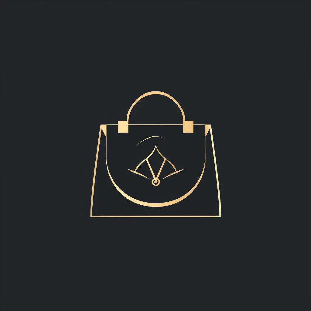 Sophisticated handbag logo for luxury handbag brand in black and gold - Image 4