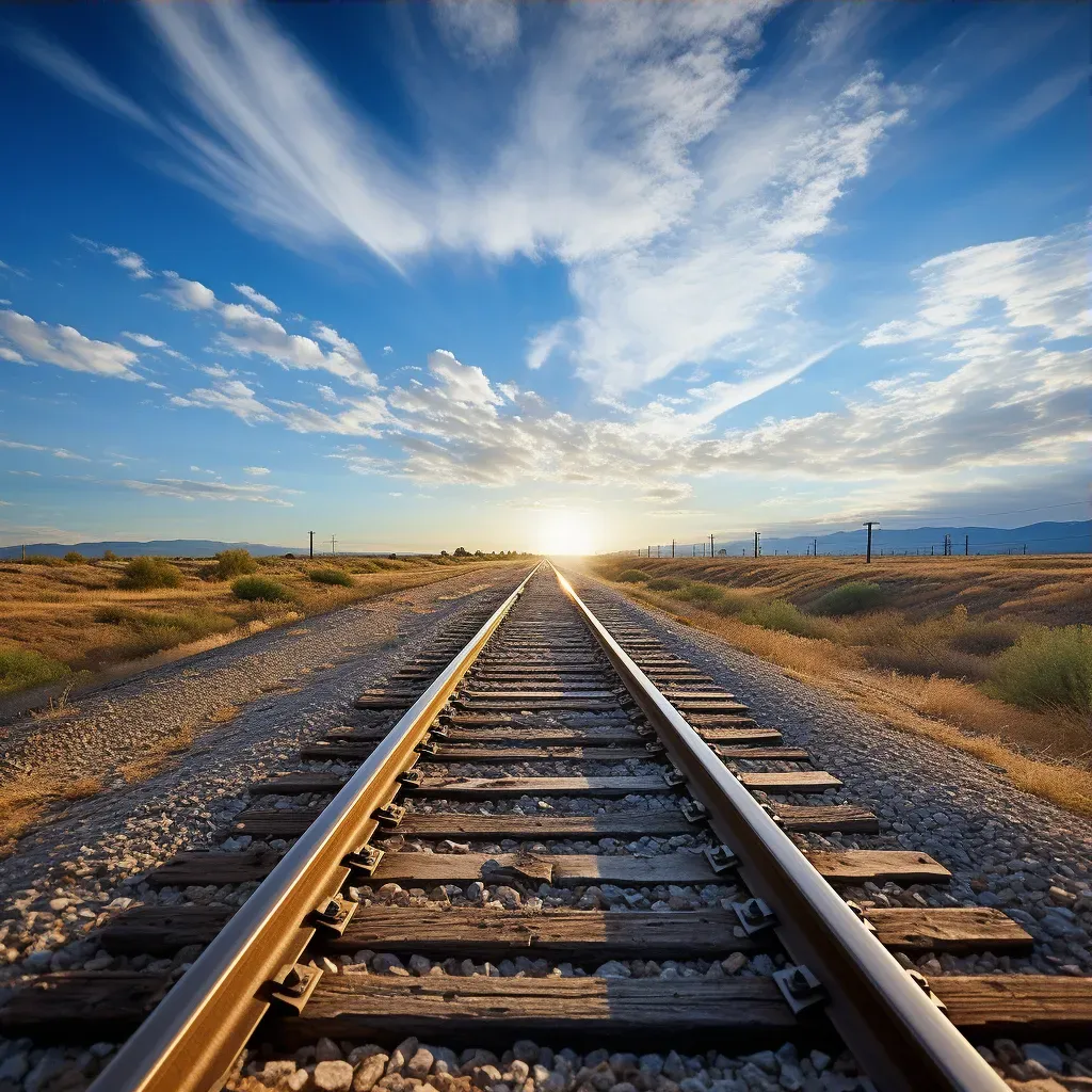 railroad tracks converging - Image 3