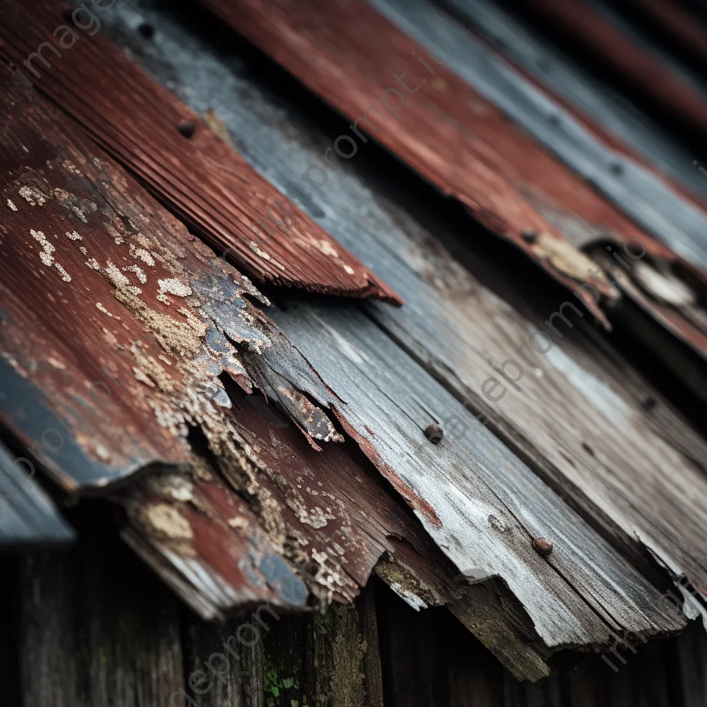 Weathered wood and rusty roof of a historic barn - Image 2