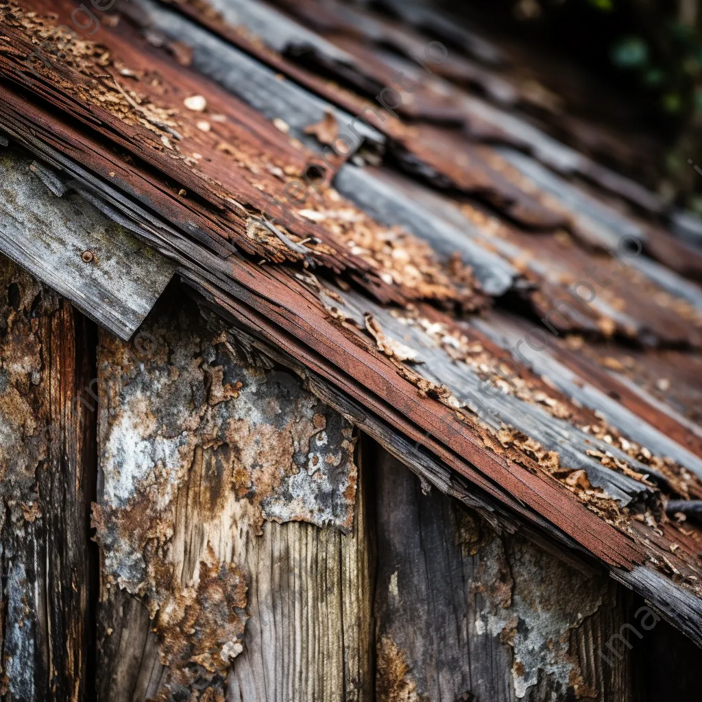 Weathered wood and rusty roof of a historic barn - Image 3