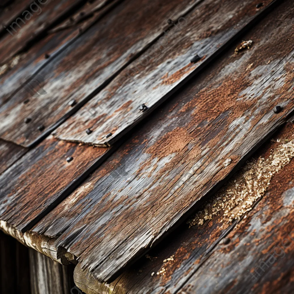 Weathered wood and rusty roof of a historic barn - Image 4