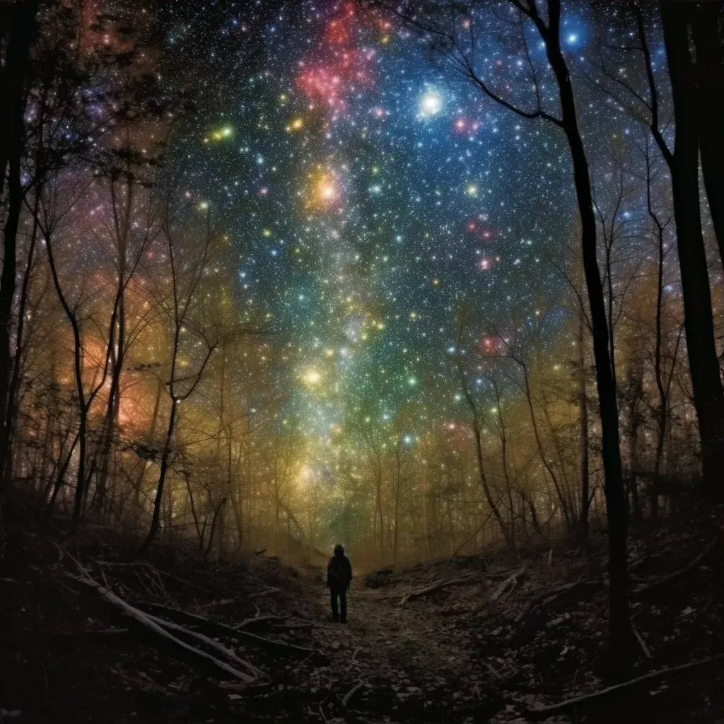 Image portraying a wide view of an enchanting galaxy with vibrant colors and countless stars - Image 3