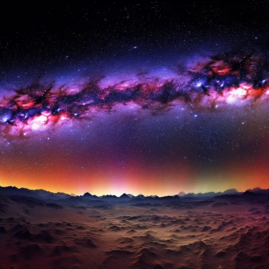 Panoramic view of Milky Way galaxy with galactic center - Image 4