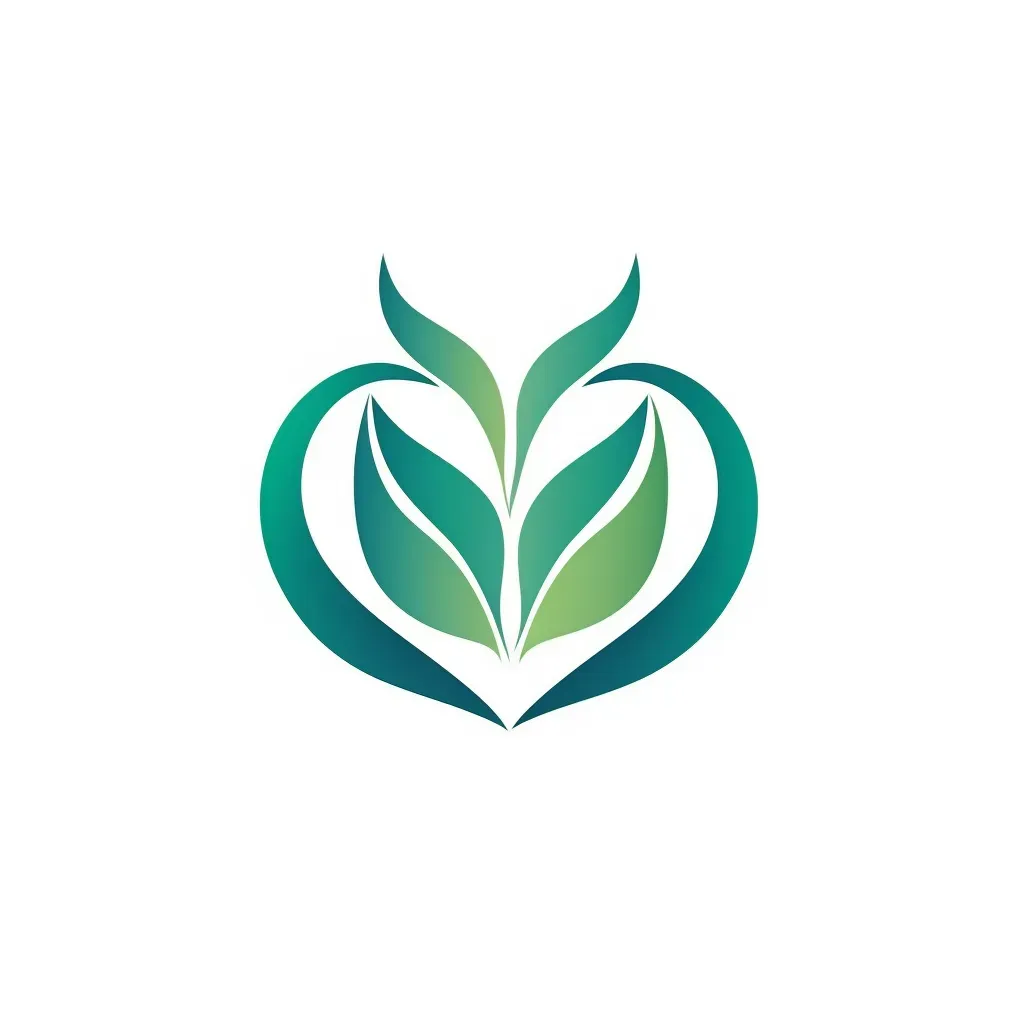 Heart and leaf logo for health app - Image 4