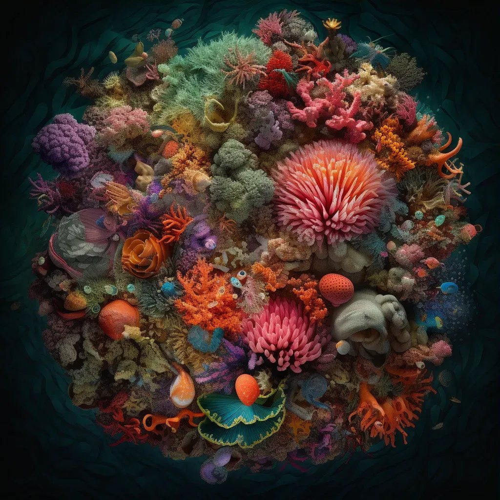 Colorful coral reef with vibrant sea creatures - Image 3