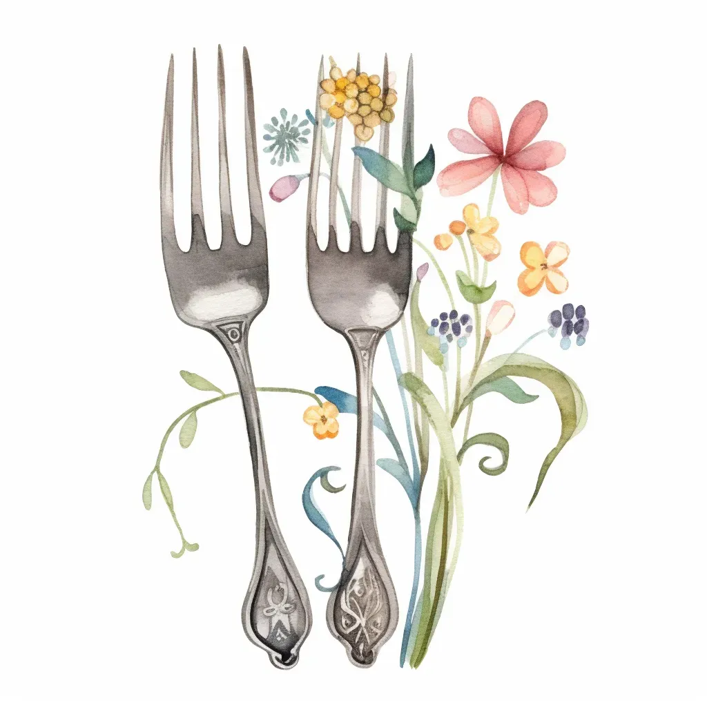 Whimsical Spoon & Fork Logo for Culinary Blog - Image 4