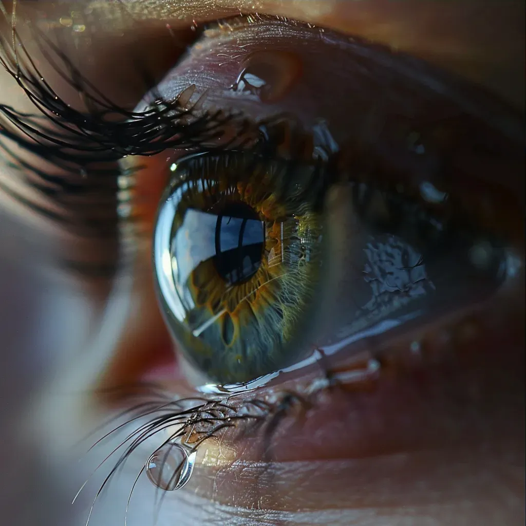 Close-up of tearful human eye - Image 3