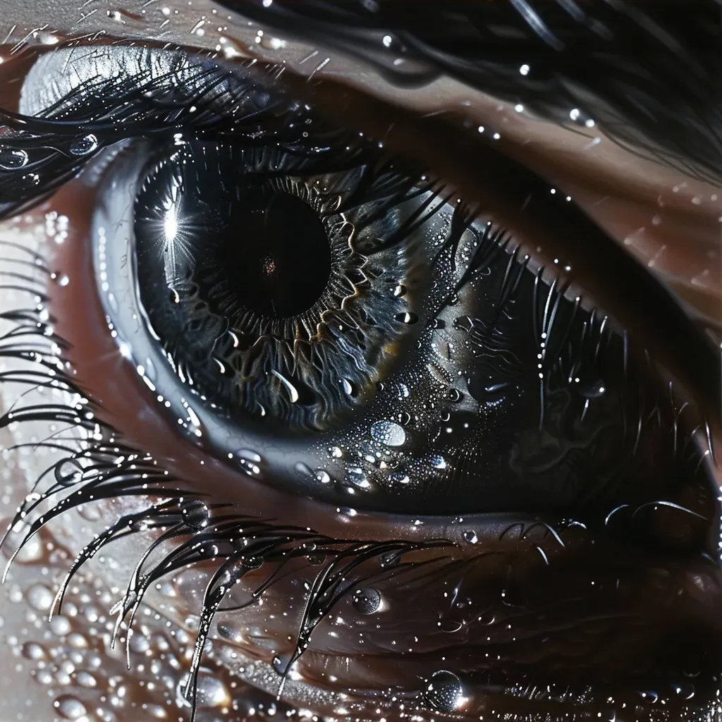 Close-up of tearful human eye - Image 4