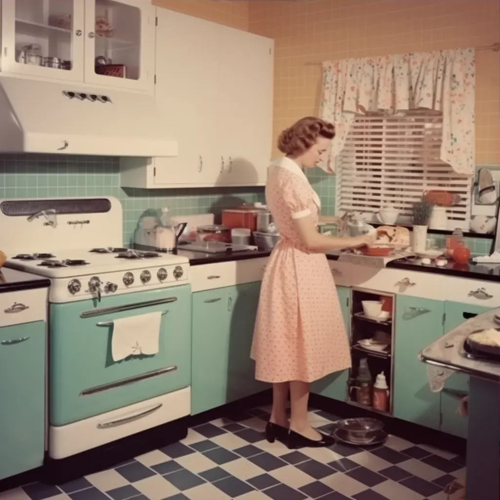 1950s Kitchen Scene