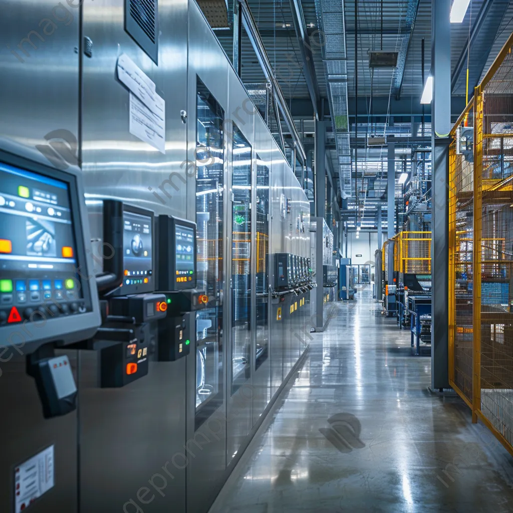 Interior of a high-tech manufacturing facility with advanced machinery - Image 1