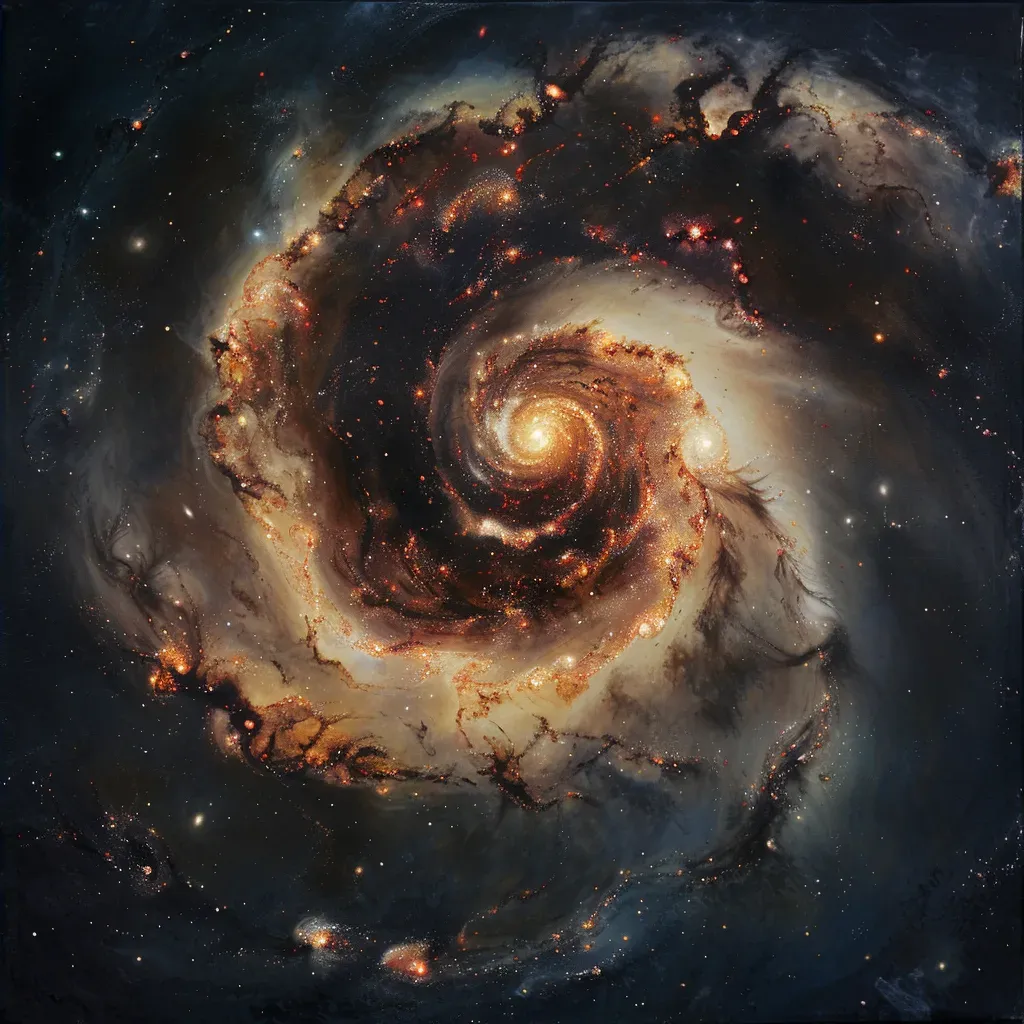 Whirlpool Galaxy with swirling arms and cosmic stars, shot on Sony A7C - Image 2