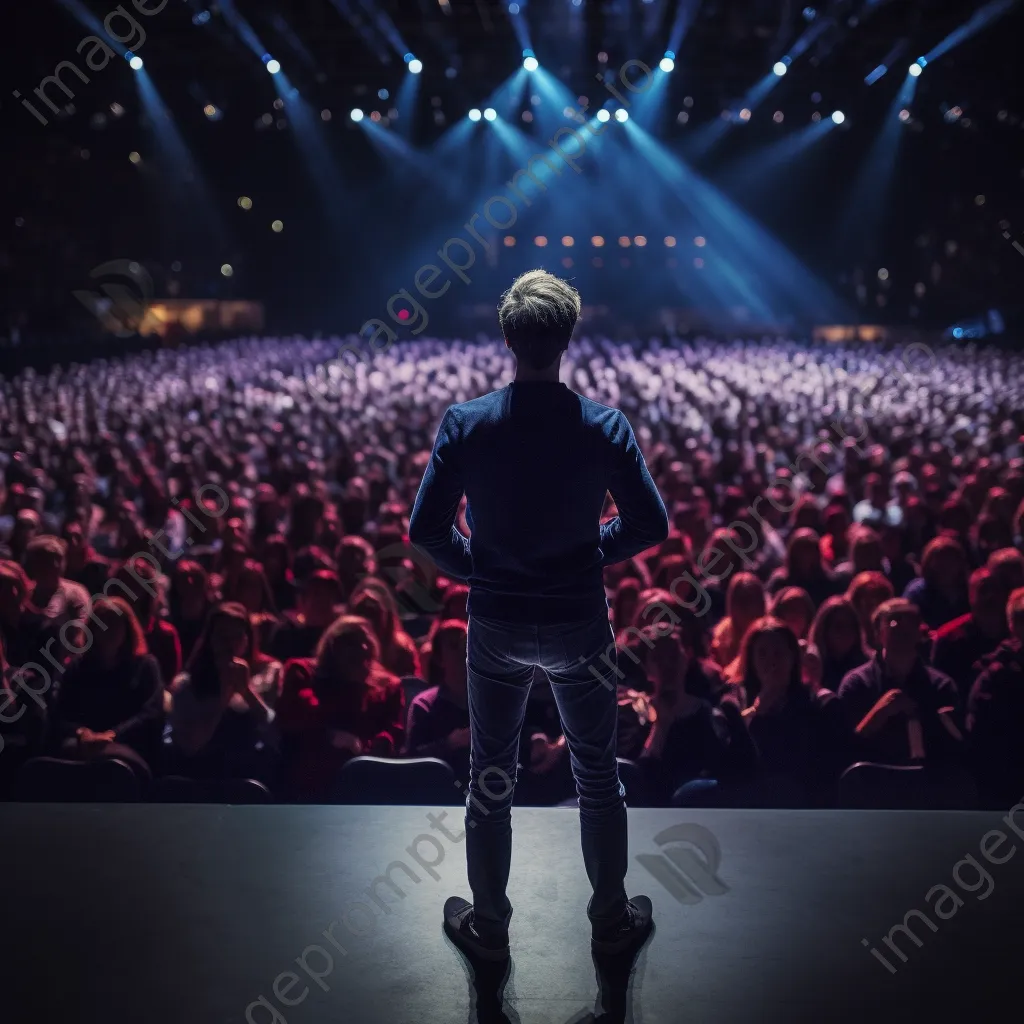 Keynote speaker on stage with an attentive audience - Image 4