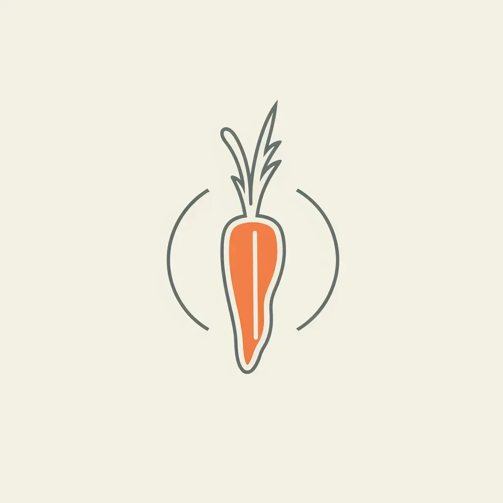 Modern Vegetarian Restaurant Logo