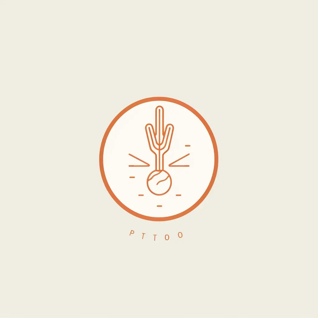 Logo for a vegetarian restaurant with a stylized carrot icon in orange and white colors on a light grid background - Image 4