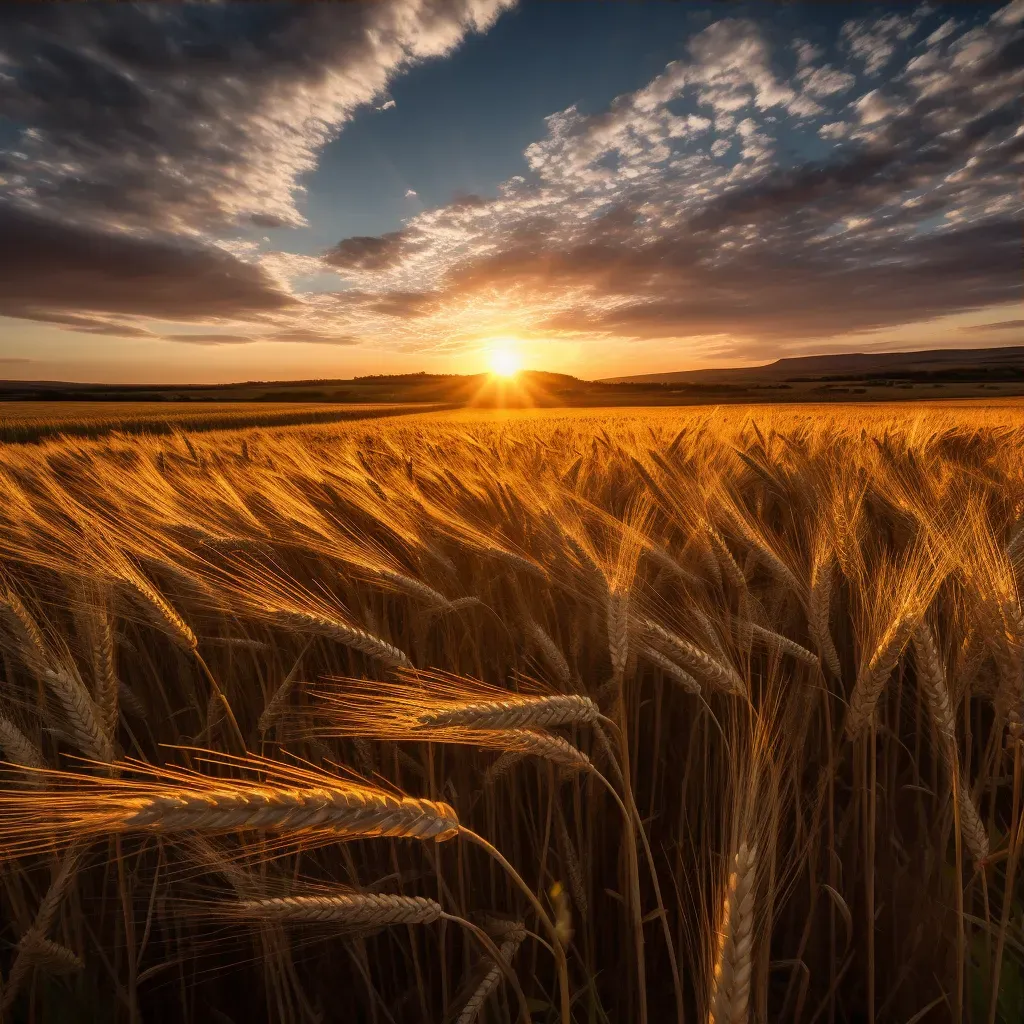 golden wheat field lines - Image 3