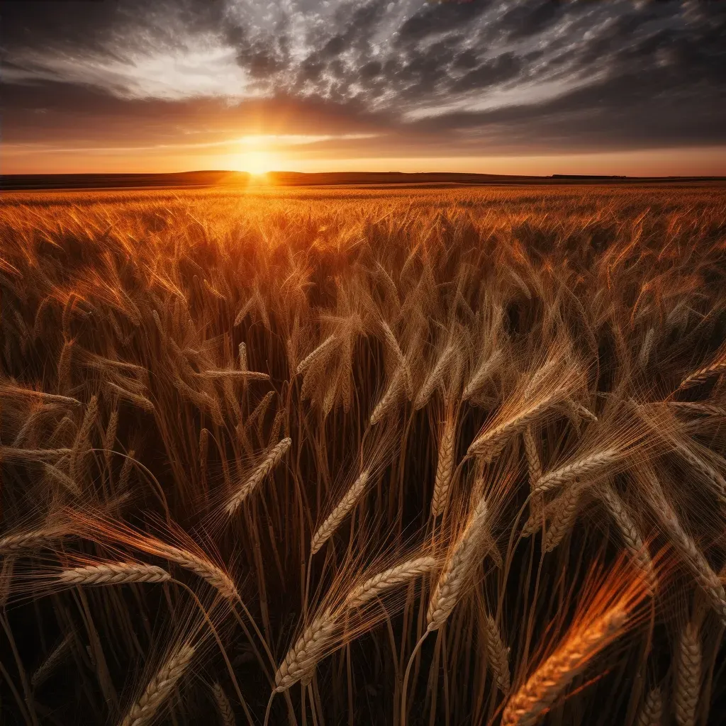 golden wheat field lines - Image 4