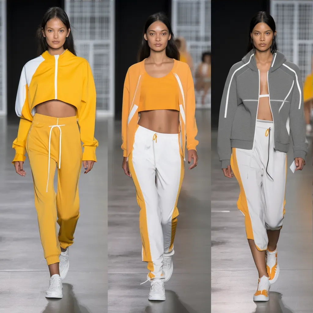 Athleisure sporty chic runway scene - Image 3