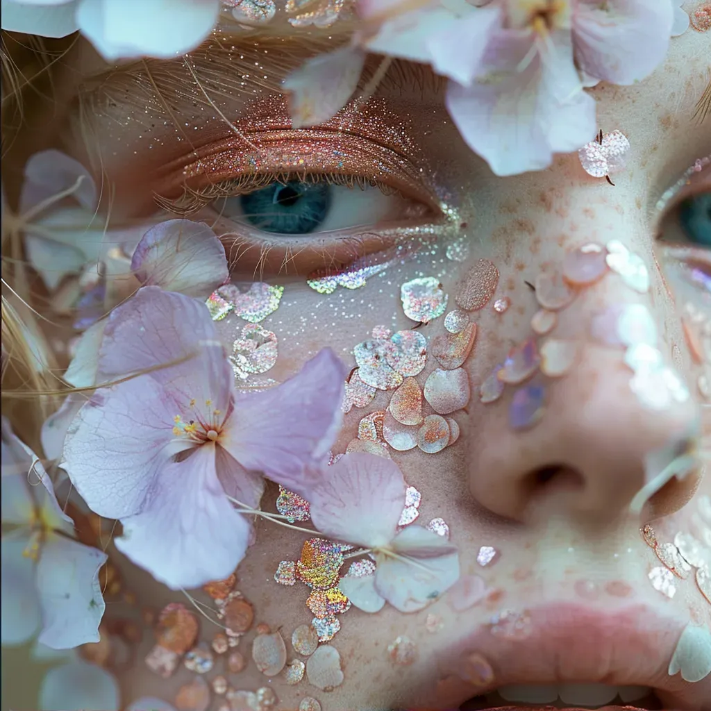 Floral-inspired Makeup Elegance