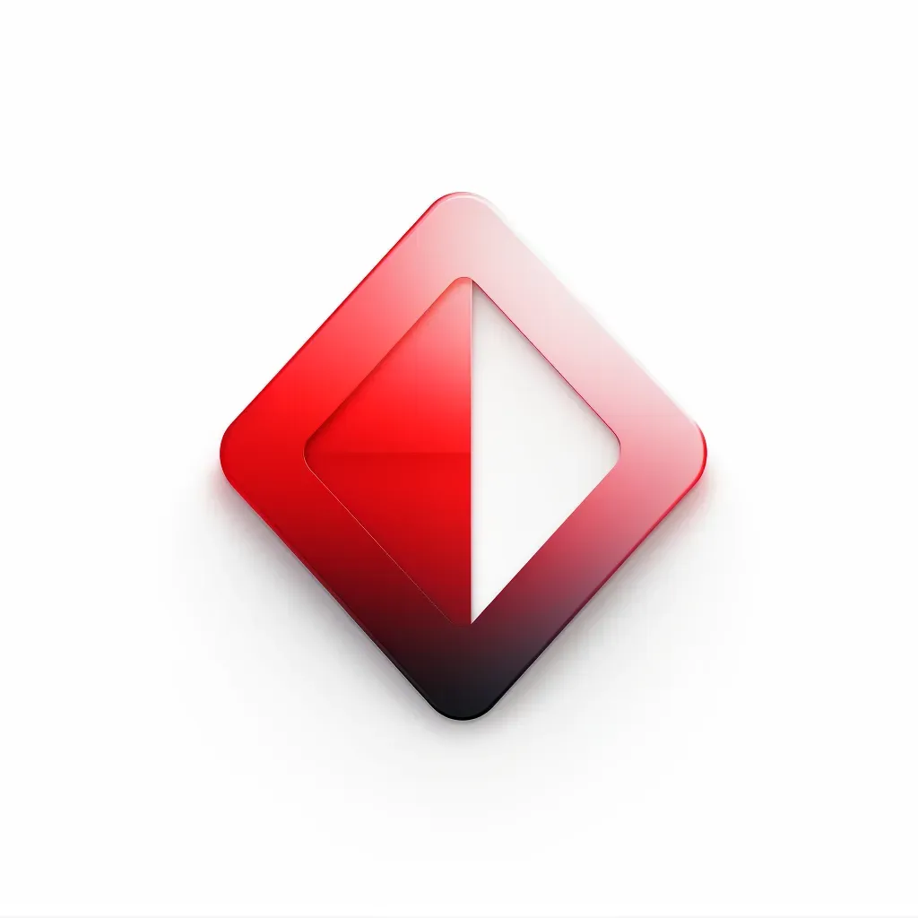 Sleek and modern video streaming platform logo with a stylized play button icon in red and white - Image 2