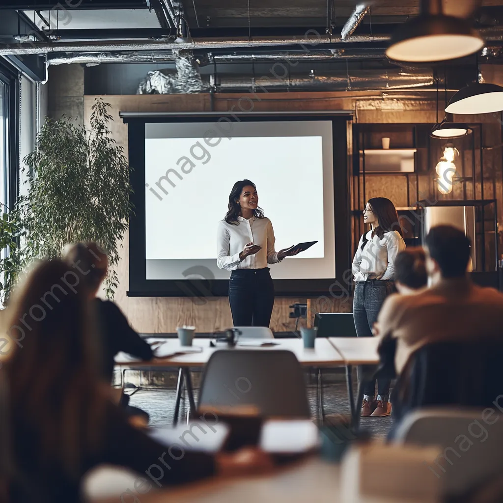 Female entrepreneur presenting ideas in a conference room - Image 4