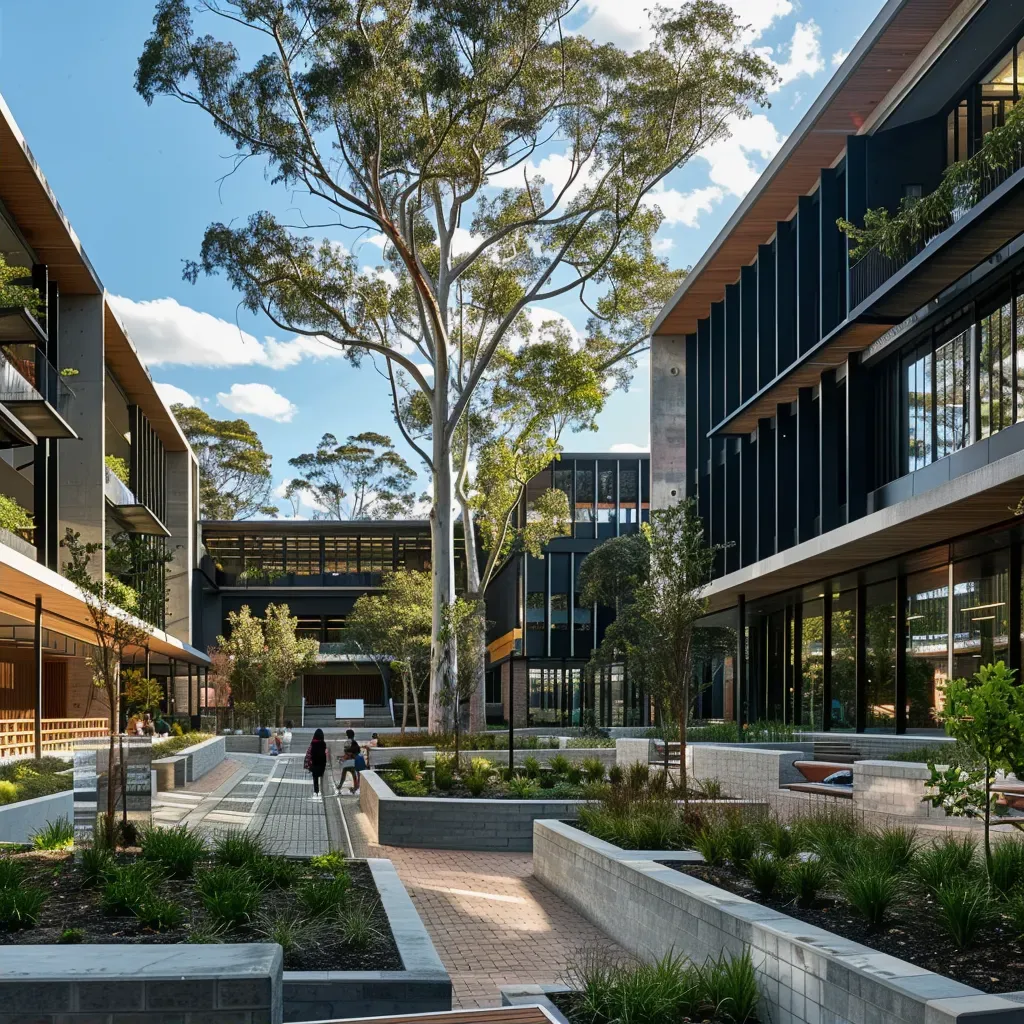 Modern university campus with innovative architectural spaces - Image 2