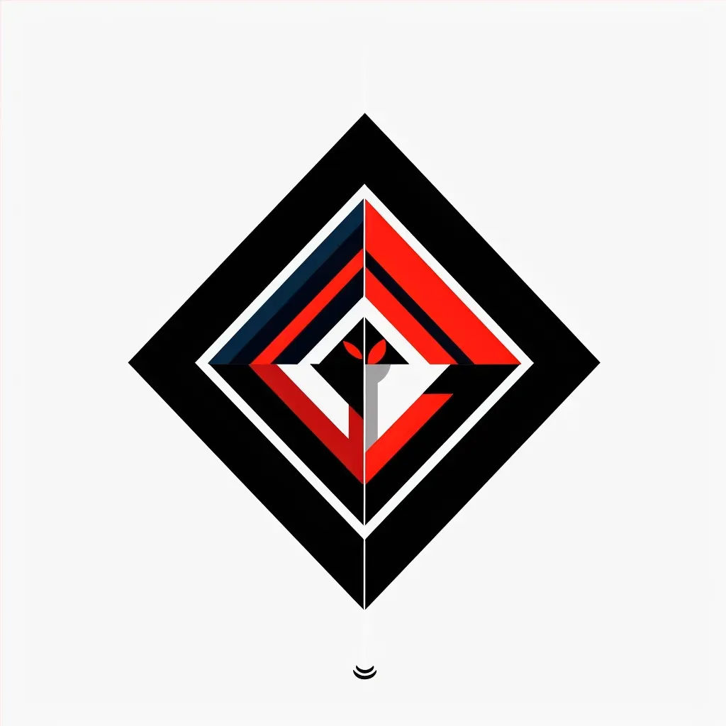 Modern abstract logo for avant-garde fashion label in red and black - Image 4