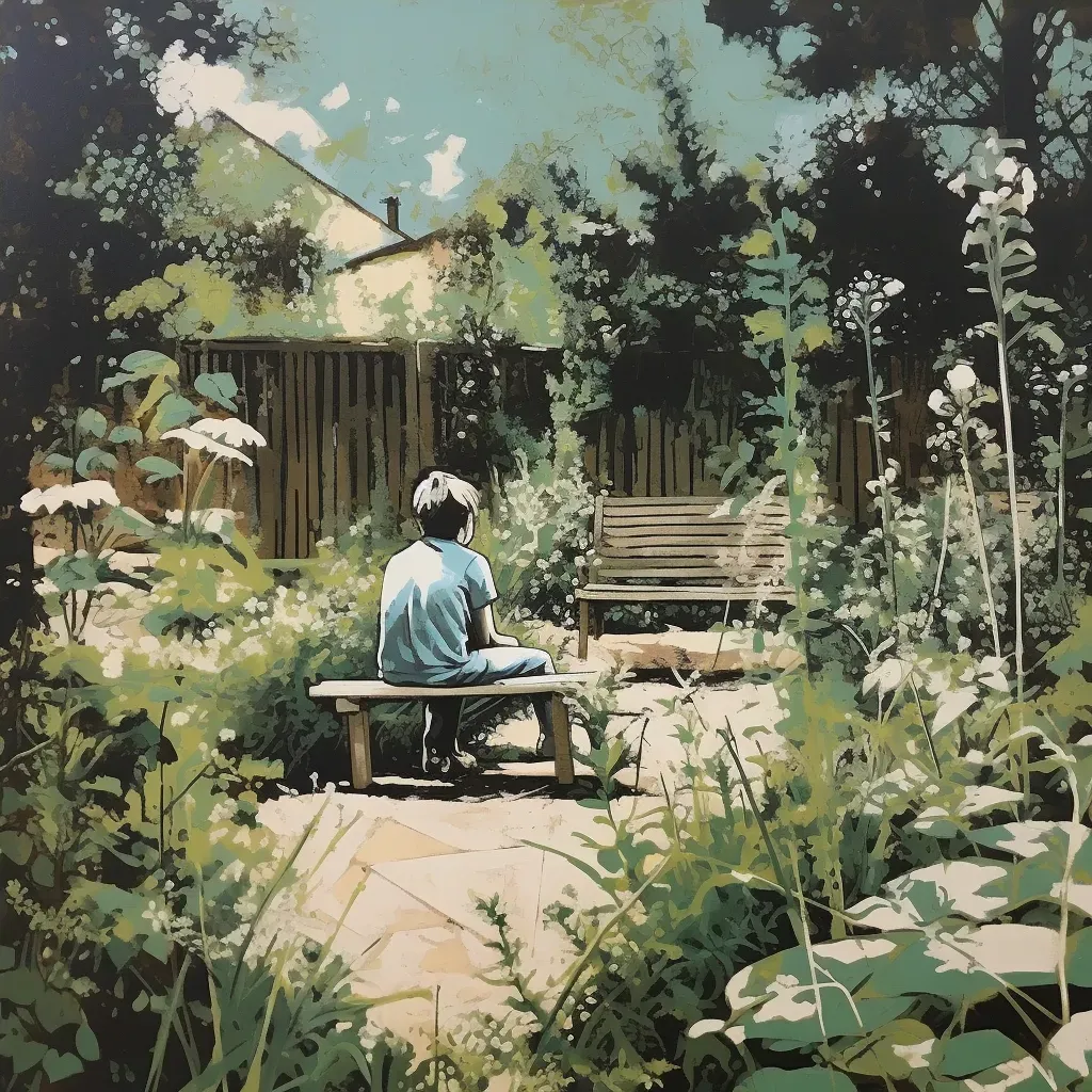 Minimalist garden scene capturing a moment of stillness - Image 4