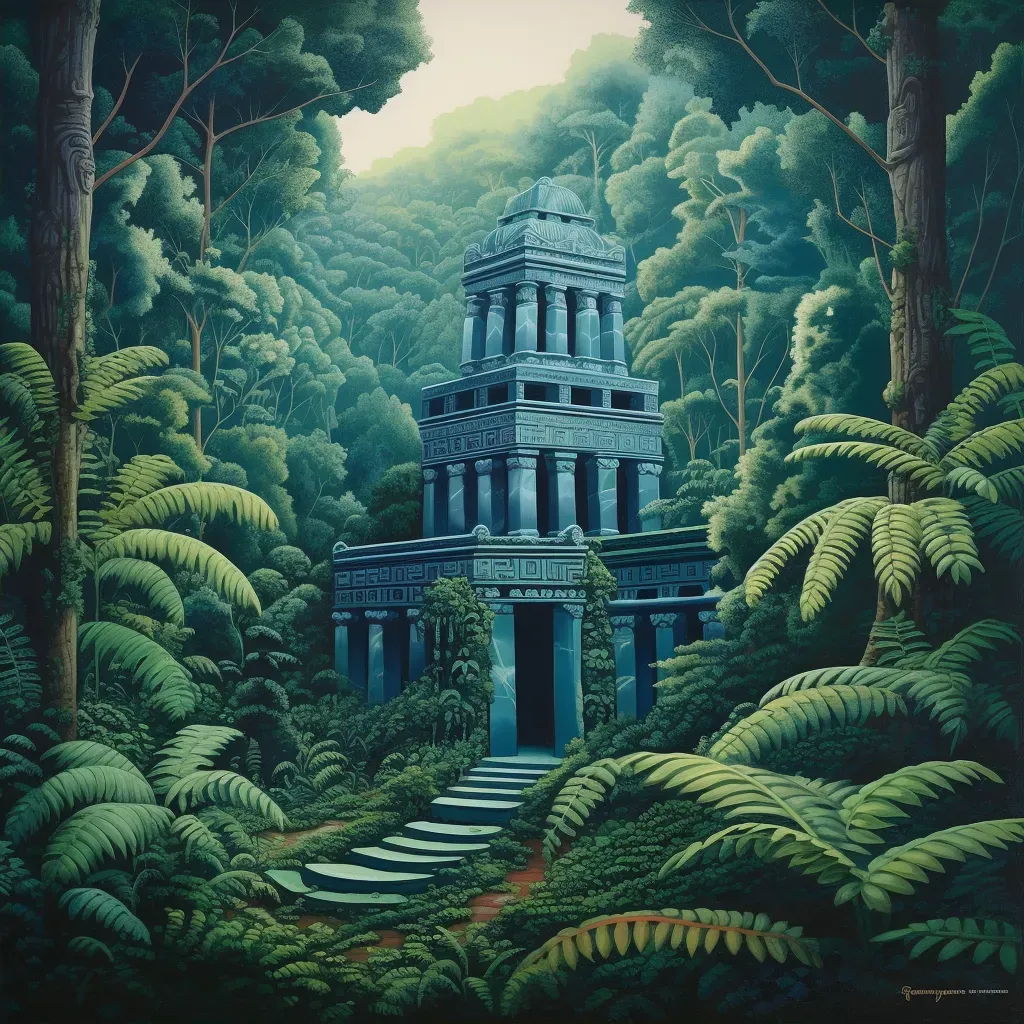 Greek temple in Amazonian rainforest - Image 2