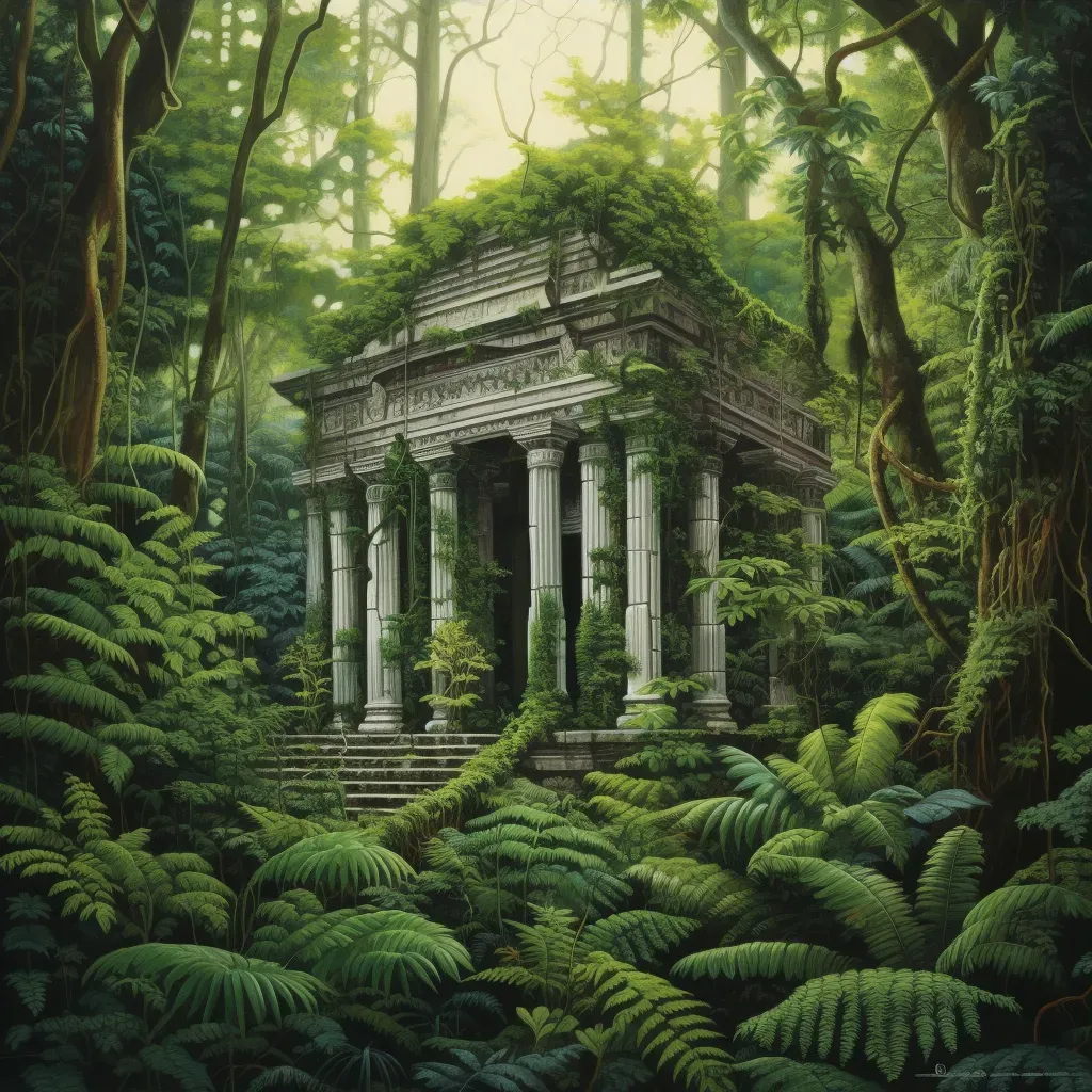 Greek temple in Amazonian rainforest - Image 3