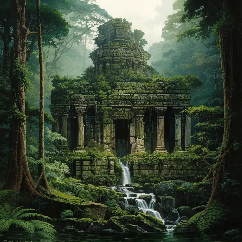 Greek temple in Amazonian rainforest - Image 4